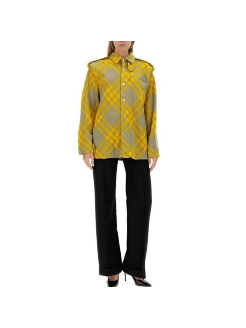 Burberry Check Plaid Pattern Wool Blend Jacket, Size 8 - Picture 8 of 16